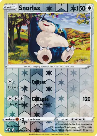 Snorlax Reverse Holo