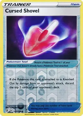 Cursed Shovel Reverse Holo