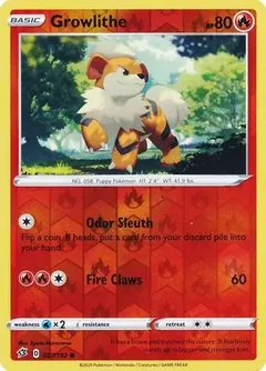 Growlithe Reverse Holo 027