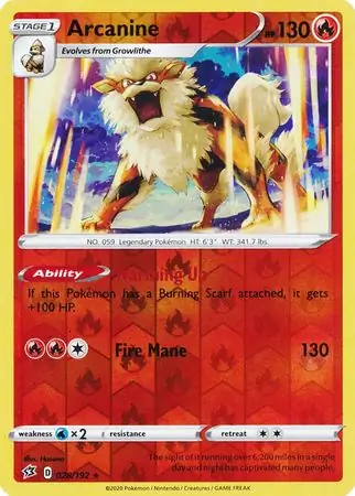 Arcanine Reverse Holo