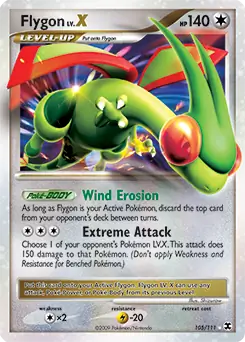 Flygon Lv.X, Rising Rivals #105 Pokémon card