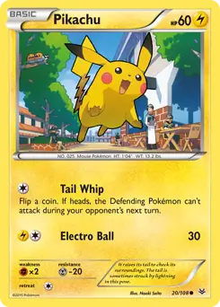 Pikachu, Roaring Skies #20 Pokémon card