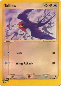 Taillow Reverse Holo 72