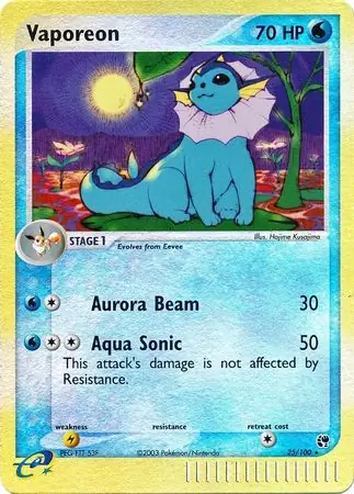 Vaporeon Reverse Holo - Sandstorm