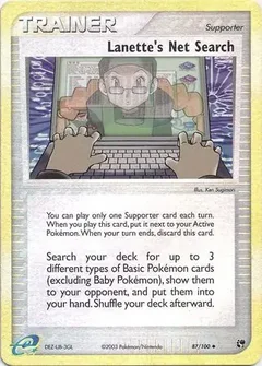 Lanette's Net Search Reverse Holo 87