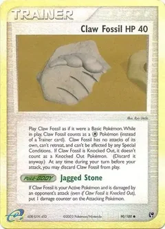 Claw Fossil Reverse Holo 90