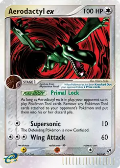 PokeDATA - Check current Pokemon card values for Aerodactyl ex 94!
