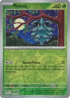 Pineco Reverse Holo 001