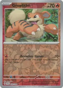 Growlithe Reverse Holo 030