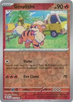 Growlithe Reverse Holo 031