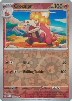 Crocalor Reverse Holo 037