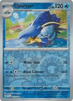 Clawitzer Reverse Holo 050