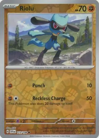 Riolu Reverse Holo