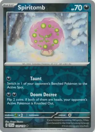 Spiritomb Reverse Holo