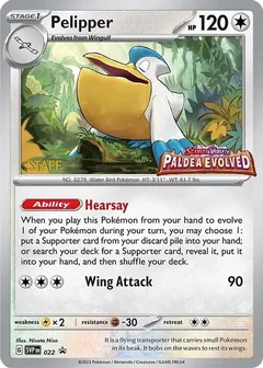 Pelipper Staff Prerelease 022