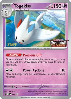Togekiss Staff Prerelease 038