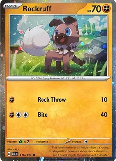 Rockruff Cosmos Holo 116