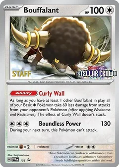 Bouffalant Prerelease Staff 136