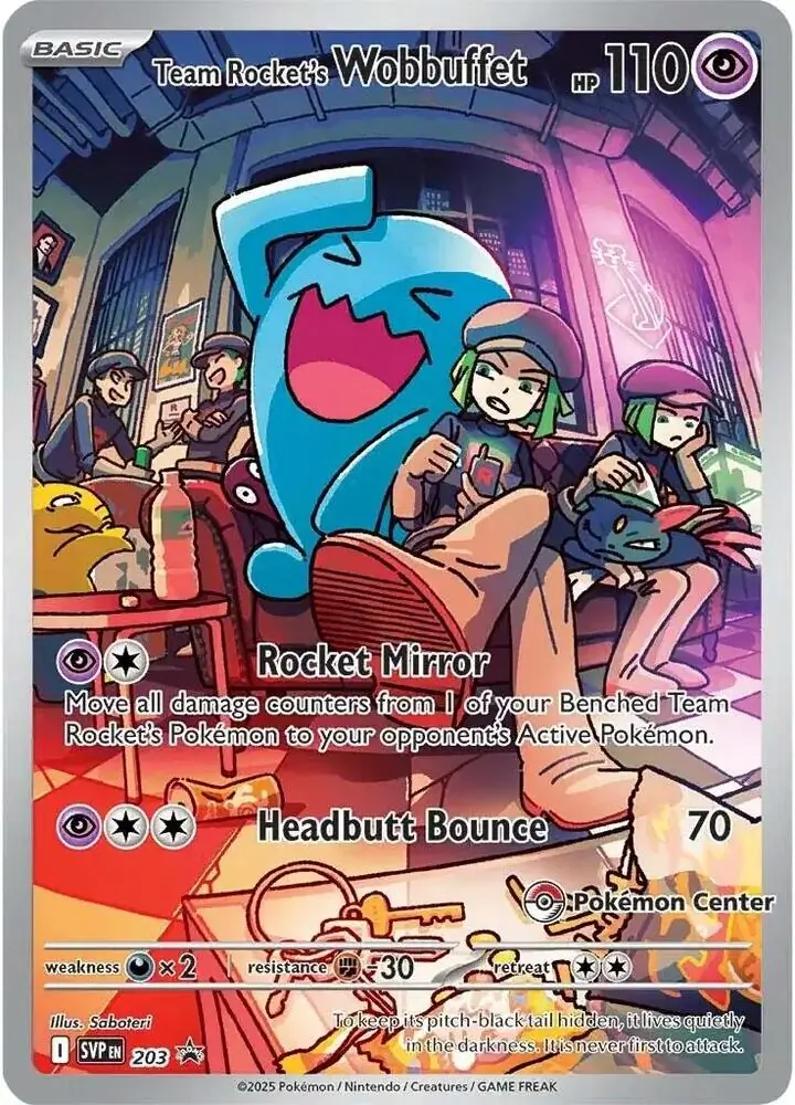 Team Rocket's Wobbuffet Pokemon Center Exclusive