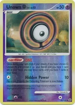 Unown O Reverse Holo 70