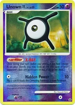 Unown X Reverse Holo 71