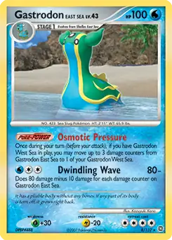 Gastrodon East Sea Holo, Secret Wonders #8 Pokémon card