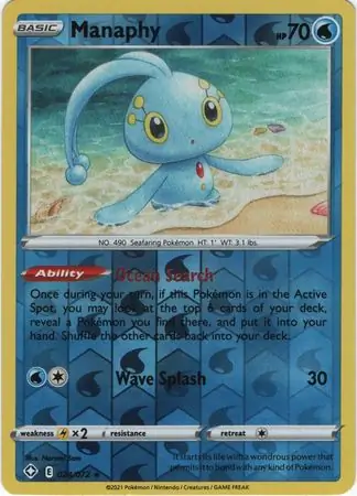 Manaphy Reverse Holo