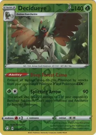 Decidueye Reverse Holo