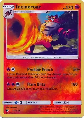 Incineroar Reverse Holo
