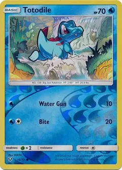 Totodile Reverse Holo 18