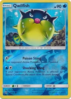 Qwilfish Reverse Holo 21