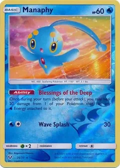 Manaphy Reverse Holo 25
