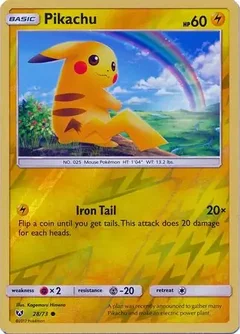 Pikachu Reverse Holo 28