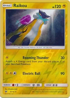 Raikou Reverse Holo 32