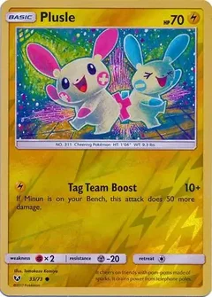 Plusle Reverse Holo 33