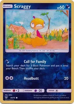 Scraggy Reverse Holo 50