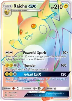 Raichu GX Secret 75