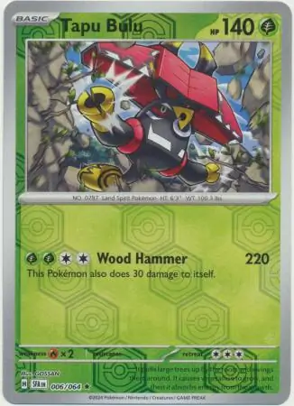 Tapu Bulu Reverse Holo