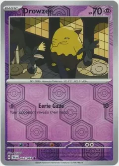 Drowzee Reverse Holo 016