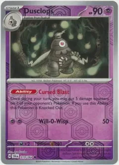 Dusclops Reverse Holo 019