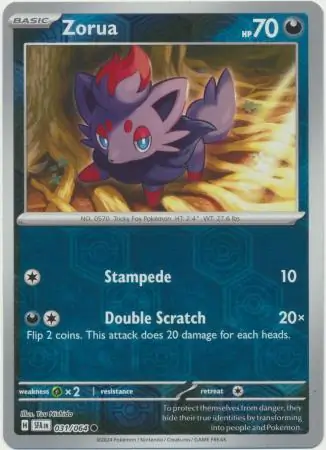 Zorua Reverse Holo