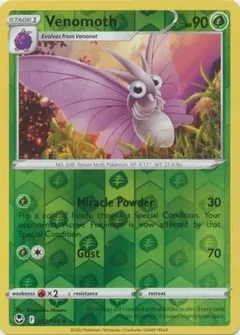 Venomoth Reverse Holo 002