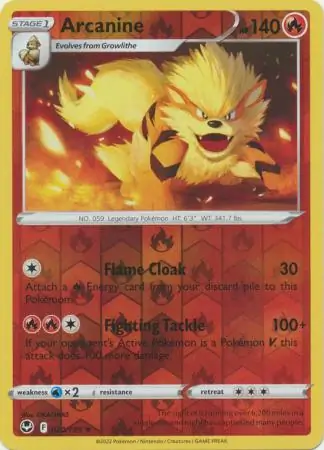 Arcanine Reverse Holo
