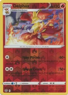 Delphox Reverse Holo 027