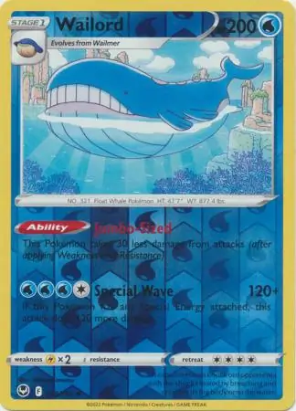 Wailord Reverse Holo