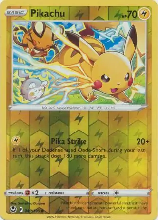 Pikachu Reverse Holo