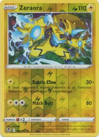 Zeraora Reverse Holo