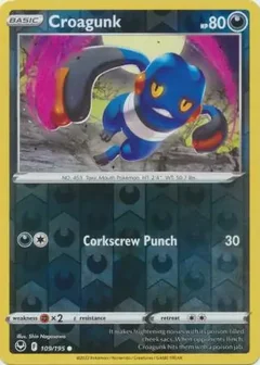 Croagunk Reverse Holo 109