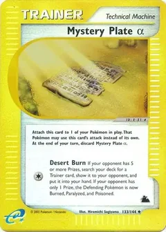 Mystery Plate Alpha Reverse Holo 133