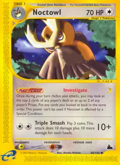 Noctowl, Skyridge #40 Pokémon card